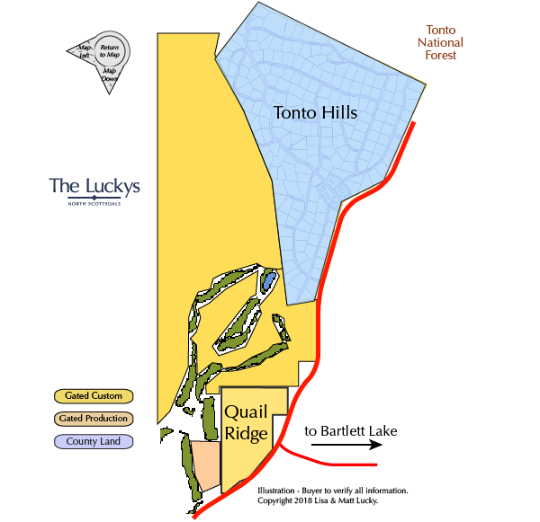 East of Desert Mountain Map