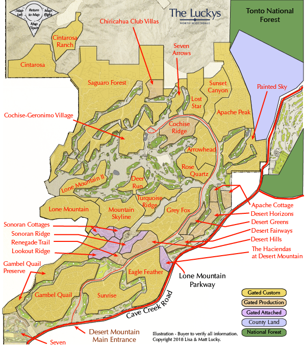 Desert Mountain Map