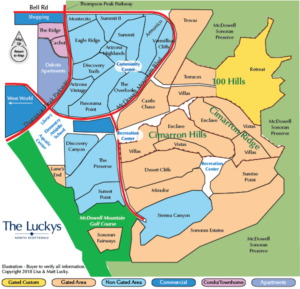 Clickable McDowell Mountain Ranch Map