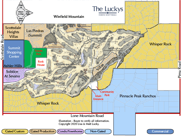 Whisper Rock Area Map