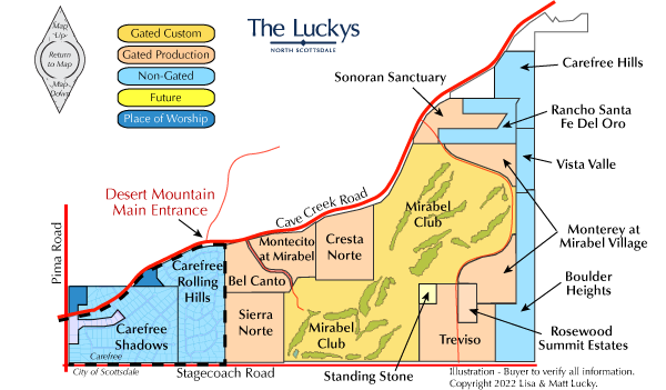 South of Desert Mountain Map