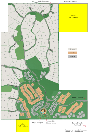 Sereno Canyon Map