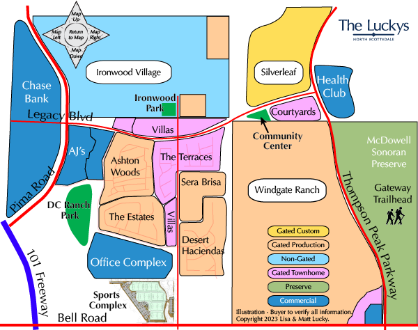 Desert Park Village Map