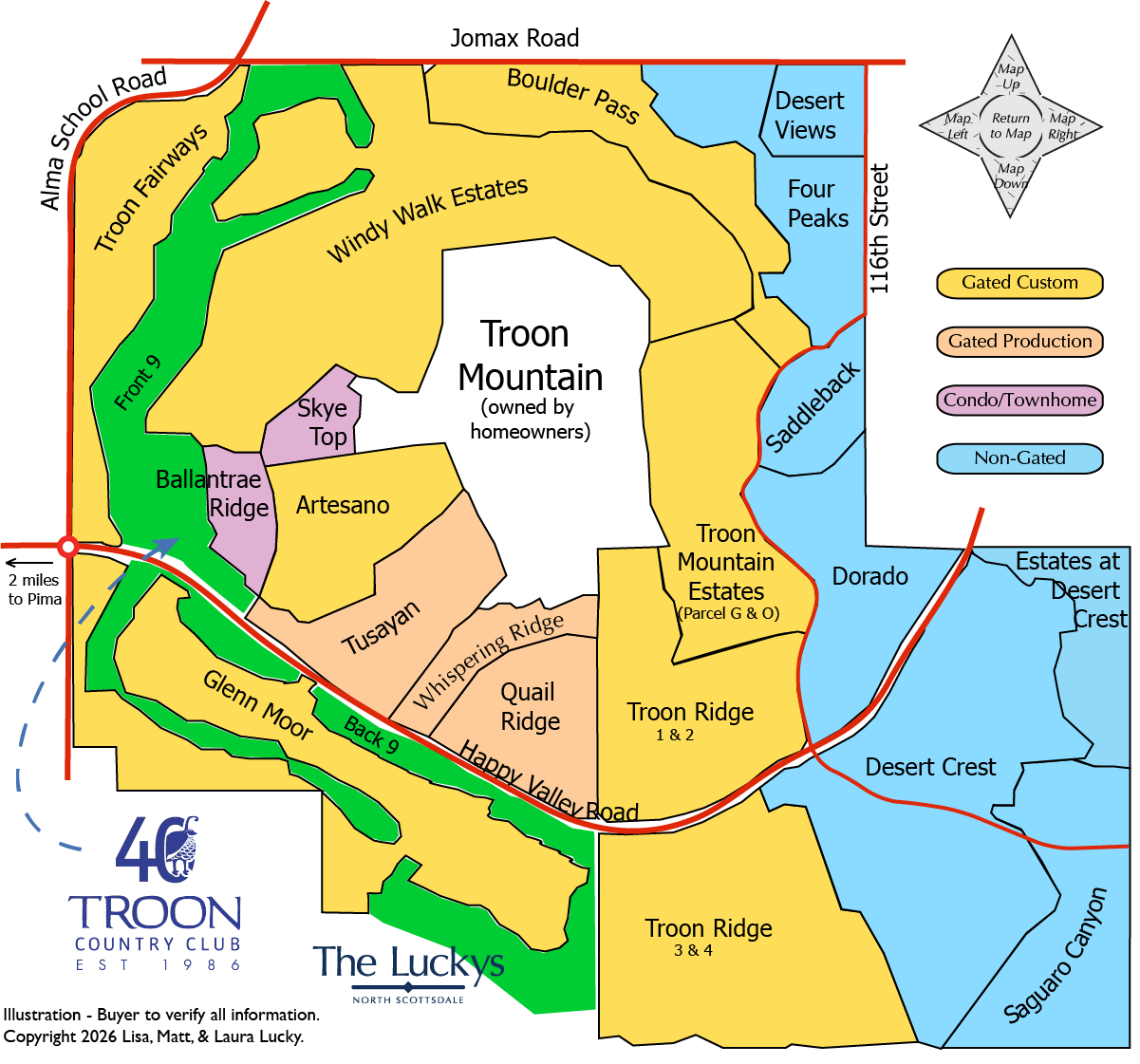 Troon Village Map