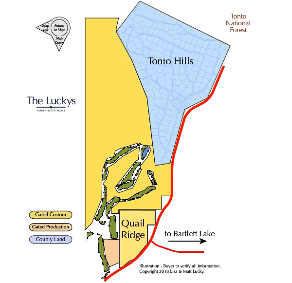 East of Desert Mountain Map