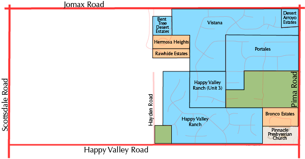 Happy Valley to Jomax Map